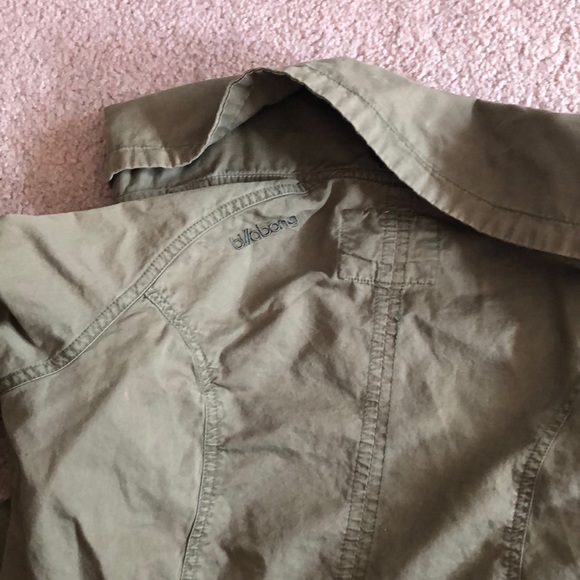 army green zip up utility jacket - Picture 3 of 3